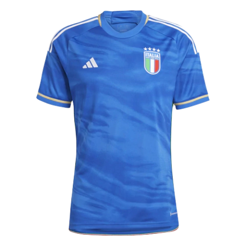 Camisa Seleção Itália Home 23/24 Torcedor Adidas Masculina - Azul
