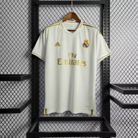 CAMISA RETRÔ REAL MADRID 18/19 ADIDAS MASCULINA - BRANCA