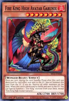Fire King High Avatar Garunix Yugioh Tcg - comprar en línea