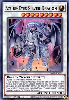 Azure Eyes Silver Dragon Yugioh Tcg - comprar en línea