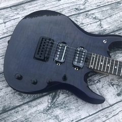 Guitarra Music JP6 John Petrucci Translucid Flamed Black Replica Chinesa na internet