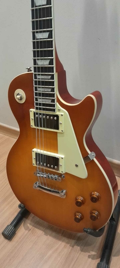 Imagem do Guitarra Elétrica Les Paul Standard Iced Tea 59 Plain Top Replica Chinesa