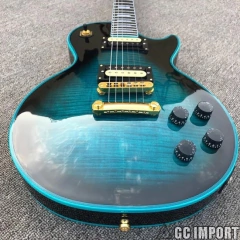 Guitarra Elétrica Les Paul Custom Shop Blue Burst Replica Chinesa na internet