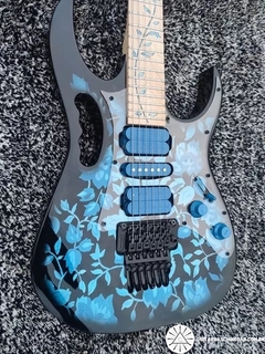 Guitarra Ibanez Jem 77P BFP Blue Floral Pattern Steve Vai Replica Chinesa - Guitarras Chinesas Instrumentos Musicais e Acessórios