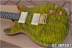 Guitarra PRS Santana Emerald Wavy Green Signature Replica Chinesa - comprar online