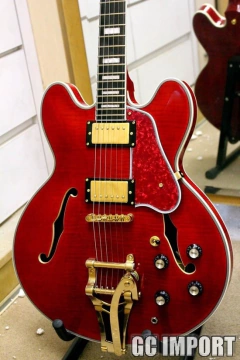Guitarra Elétrica Custom Shop Es 335 Cherry Red Bigsby Replica Chinesa - comprar online