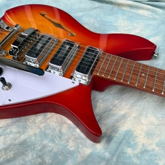 Guitarra Elétrica 325 John Forgety Semi Hollow Cherry Sunburst Replica Chinesa - loja online