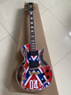 Guitarra Elétrica Les Paul Rebel Aged Zakk Wylde Replica Chinesa