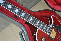 Guitarra Elétrica Les Paul Custom Shop Wine Red Replica Chinesa - loja online