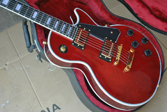 Guitarra Elétrica Les Paul Custom Shop Wine Red Replica Chinesa na internet