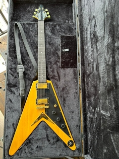 Guitarra Elétrica Flying V Custom Korina 1958 Reissue Replica Chinesa