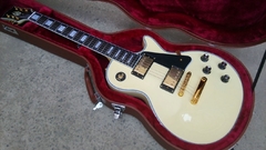 Guitarra Elétrica Les Paul Custom Shop Cream White Replica Chinesa