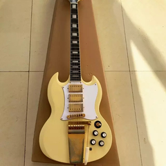 Guitarra Elétrica Sg Custom Shop 1967 Aged Polaris White Replica Chinesa