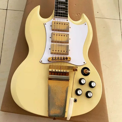 Guitarra Elétrica Sg Custom Shop 1967 Aged Polaris White Replica Chinesa - comprar online
