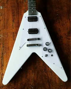 Guitarra Elétrica Flying V Custom Shop Alpine White Replica Chinesa - Guitarras Chinesas Instrumentos Musicais e Acessórios