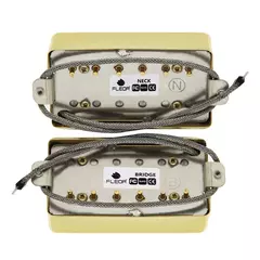 Receba Instalado - Conjunto de 2 Captadores Humbucker Fleor Alnico 5 Para Guitarras Les Paul e Similares