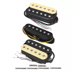 Receba Instalado - Conjunto de Captadores Humbucker Singles HSH Fleor Alnico 5 Para Guitarra - Guitarras Chinesas Instrumentos Musicais e Acessórios