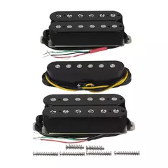 Receba Instalado - Conjunto de Captadores Humbucker Singles HSH Fleor Alnico 5 Para Guitarra na internet