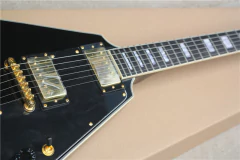Guitarra Elétrica Flying V Custom Shop Black Replica Chinesa na internet