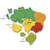 MAPA DO BRASIL 3D PLASTICO - Prabrink Express