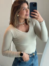 Básica Visco Lycra Decote V na internet