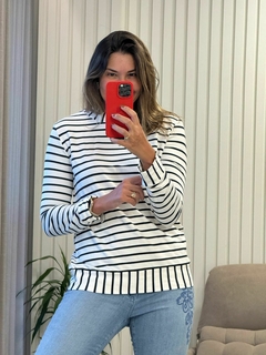 Blusa Manga Longa Marina na internet