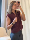 Blusa Tricô Botões - comprar online