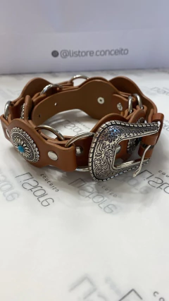 Cinto Boho Pedra Azul - comprar online