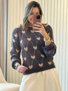 Blusa Tricô Coração - loja online