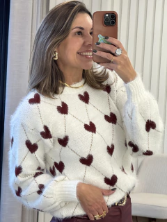 Blusa Tricô Coração - comprar online