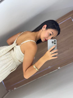 Conjunto Tainá creme na internet