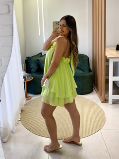 Vestido Laiza verde lima