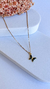Colar Borboletas Preta | Dourado - comprar online
