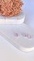Conjunto Colar e Brinco Gota Rosa | Prata - comprar online