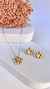 Conjunto Colar e Brinco Flor | Dourado - comprar online