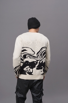 Sweater Skull Beige - comprar online