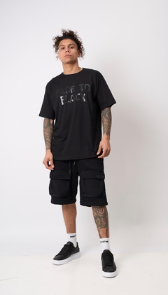Remera Faded Negra