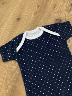 Body poazinho azul e branco (Batistela) na internet