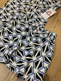 Imagem do Conjunto estampado azul e preto (Kal baby)