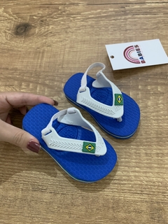 Sandália de dedo emborrachada azul (Baby Love) - comprar online