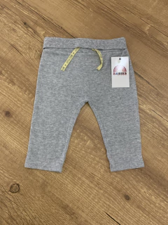 Calça moletom cinza com cordão amarelo (Baby Club) - comprar online