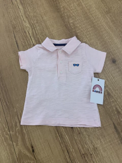 Camisa gola pólo rosa clara - bolso com óculos bordado (Carter's) - comprar online