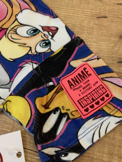 Conjunto estampado azul personagens looney tunes (Animê) na internet