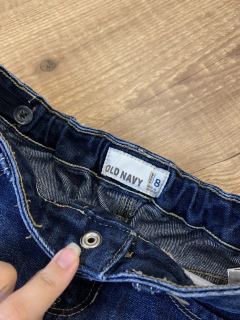 Saia jeans azul escuro (Old Navy) - Babies Move Brecho