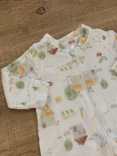 Imagem do Macacão longo off amarelo claro fazendinha (Up Baby)