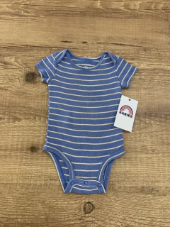 Body listrado azul com bege (Carter's) - comprar online