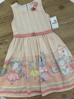 Vestido rodado listrado - ratinhos (MonSucrê) na internet