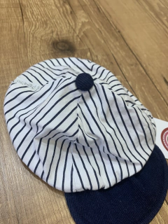 Chapeuzinho listrado azul e branco - comprar online