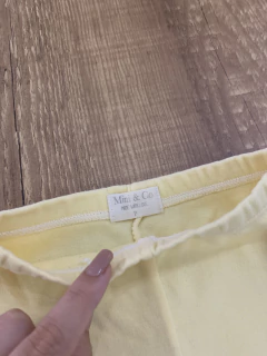 Calça amarela manteiga básica (Mini & Co) - Babies Move Brecho