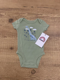 Body verde - dino\nuvens\flores (Carter's) - comprar online